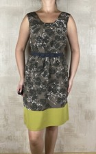 Simply Vera Wang Multicolor Floral Belted Sleeveless Fit Flare Dress Size 2