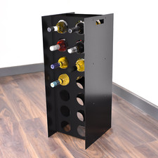 14 Wine Bottle Rack Free Standing Wine Bottle Storage Home Metal Modern Vintage