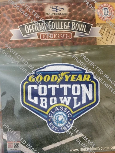 2024-25 CFP COLLEGE PEACH & COTTON BOWL JERSEY PATCH SET QUARTERFINAL SEMIFINAL - Picture 3 of 3