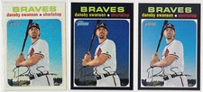 Dansby Swanson Braves 2020 Topps Heritage Silver Refractor /571 /999 & 390 Base