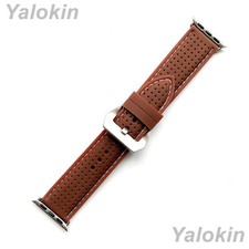 Silver Finish Brown Band with Wide Buckle for...