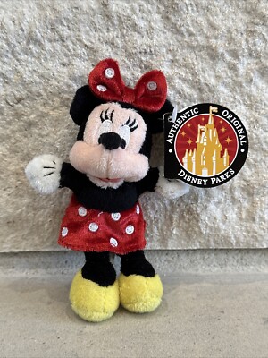 U) Authentic Disney World Parks Minnie Mouse Plush Toy NWT 5 