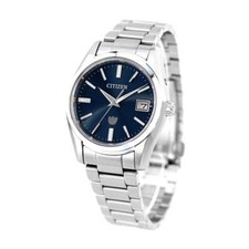 THE CITIZEN AQ4080-52L Navy Silver Men's Watch Alalog High-Precision Eco-Drive
