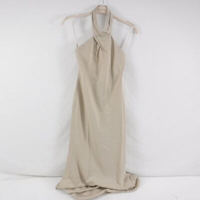 Anthropologie BHLDN Ruby High Neck/Halter Dress Neutral Size 4, 63828040 |  eBay