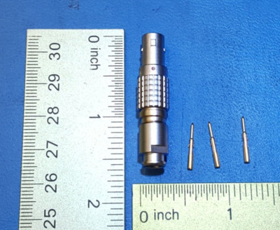 Connector ,FGG.0B.303.CYCD42Z, LEMO, 3Position Circular Connector Plug,Male Pins