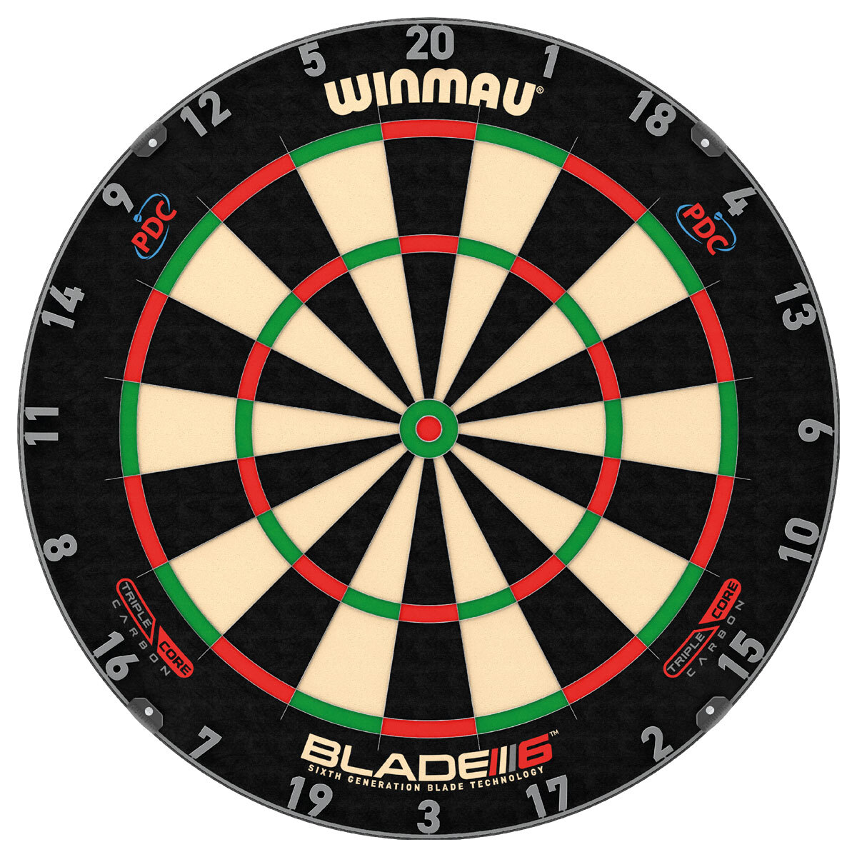 Winmau Blade 6 Triple Core Carbon Professional PDC Dartboard
