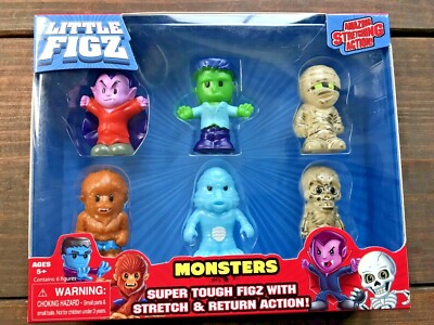 Little Figz~MONSTERS~Amazing Stretching Action! Super Tough! BRAND NEW!