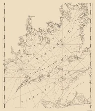Historic Nautical Map - Buzzards Bay Vineyard Sound - 1776 - 23 x 27.05