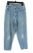 Vintage Womens Gitano Jeans Barrel Leg Straight Tapered Size 8 Light Wash
