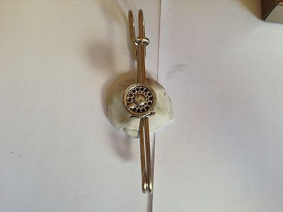 F9 Fliegenrolle Kiltnadel Schal oder Brosche Anstecknadel Zinn Emblem 3'' 7,5 cm