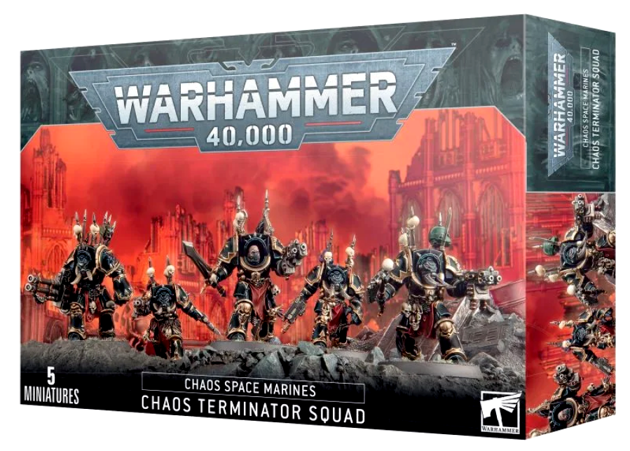 ウォーハンマー 塗装済み Chaos Terminator Squad Chaos Space Marines Terminator Squad NO BOX Warhammer 40K