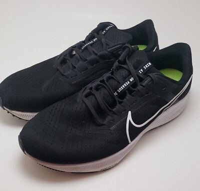 Mens Nike Air Zoom Pegasus 38 Black Running Sneakers Shoes  display picture 3