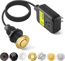 Garbage Disposal Air Switch Kit Sink Top Waste Disposal Long Stainless Steel Gol