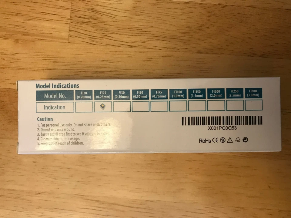 Fresh Innovations F125 Derma Roller 0.25 mm 540 Titanium Microneedle anti-aging - Image 2 of 2