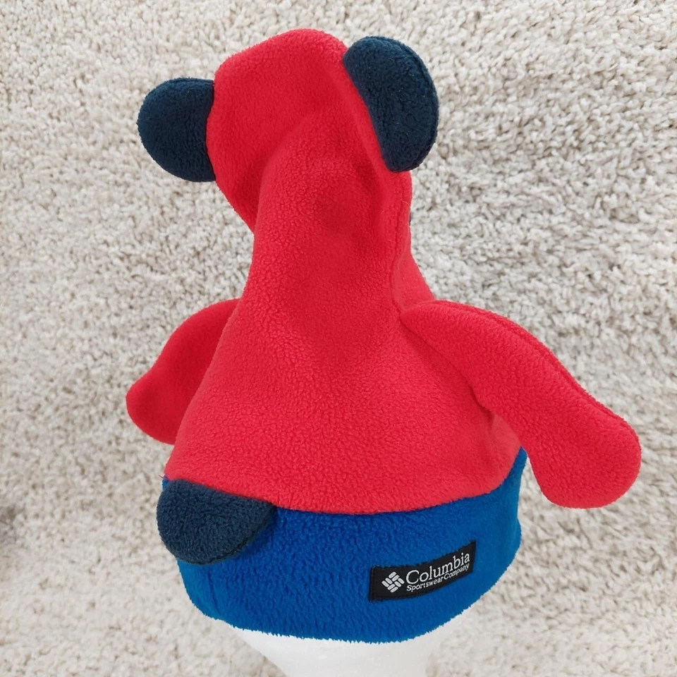 Gorro polar vintage Columbia para niños pequeños oso de peluche, gorra de invierno para bebé sombrero raro. Foto 4 de 4