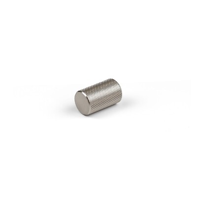 10x Nickel Schrankknöpfe gerändelt gebürstet Küchenschrank Schrank Schublade Griff