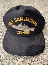 Vintage USS San Jacinto Snapback Hat CG-56 Made In The USA Navy