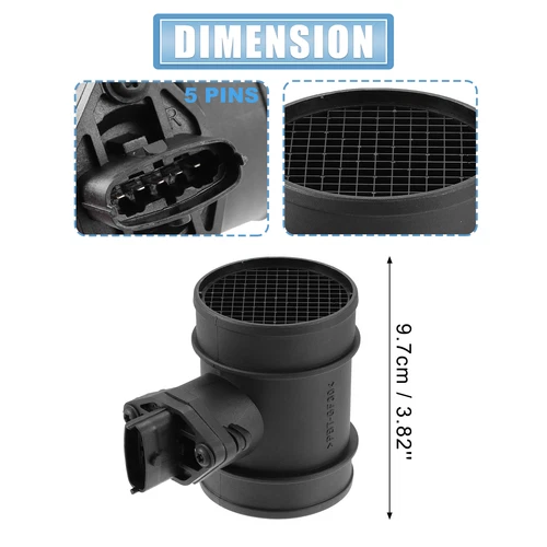2816438200 Mass Air Flow MAF Sensor FITS: KIA Optima Sorento 0280218111 5S2988 - Foto 6 di 9