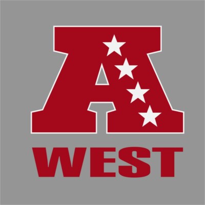 AFC West American Conference NFL Pro Sports Vinyl Sticker Decal Car Window Wall