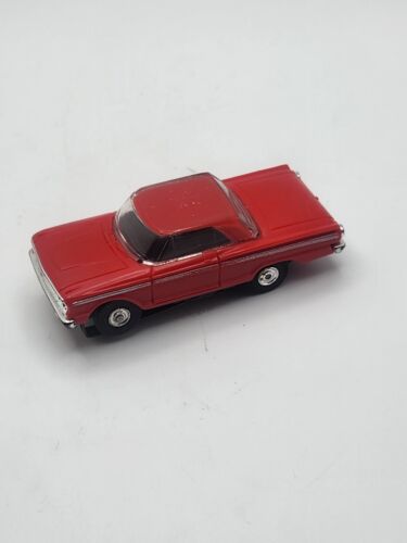 AURORA TJET RED HARD TOP RED FORD FAIRLANE HO SLOT CAR VERY CLEAN BLACK INT - Picture 1 of 3