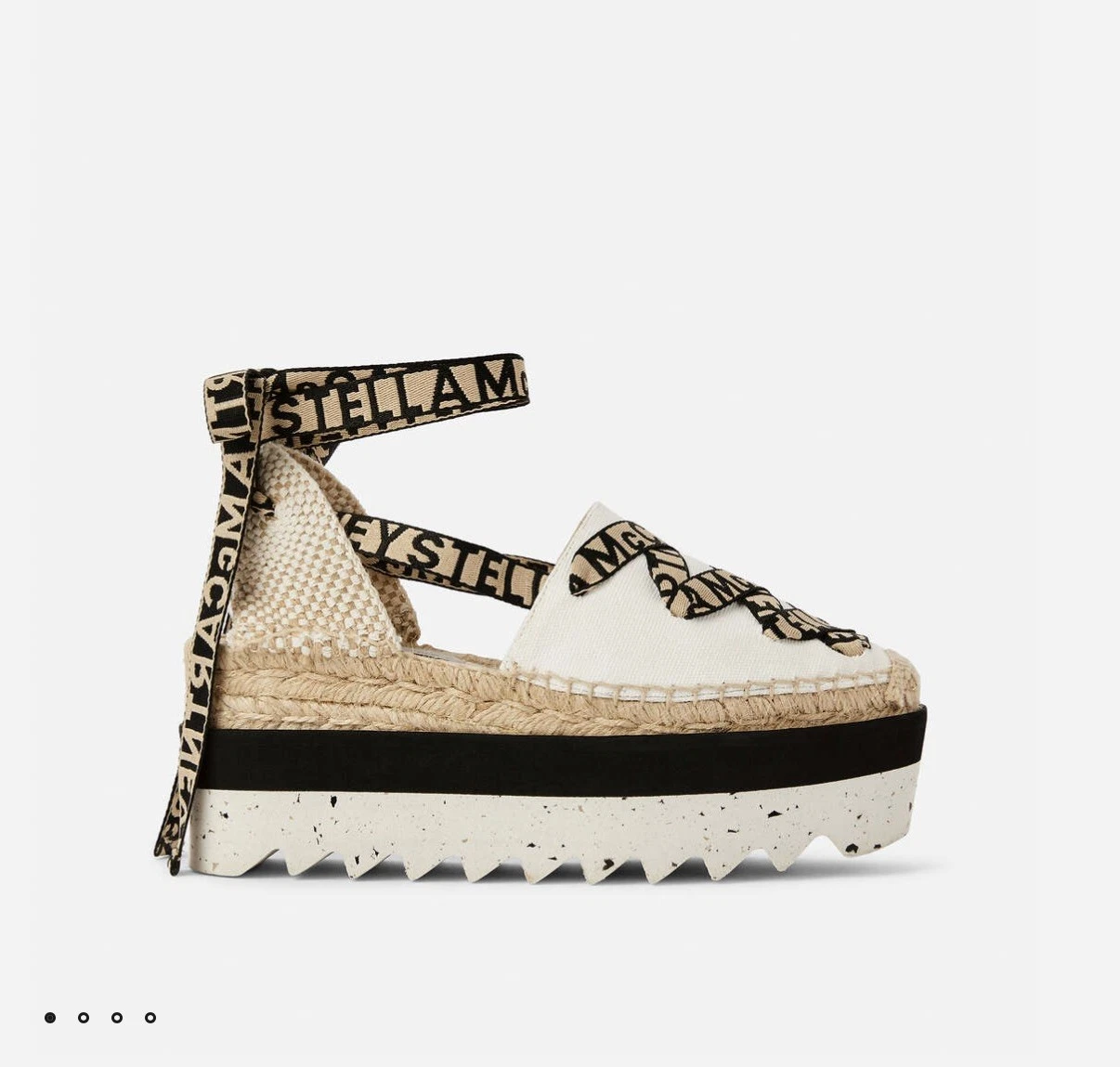 Stella McCartney — STELLA MCCARTNEY 'Gaia' White Lace Up Espadrilles NIB Authentic SIZE 7