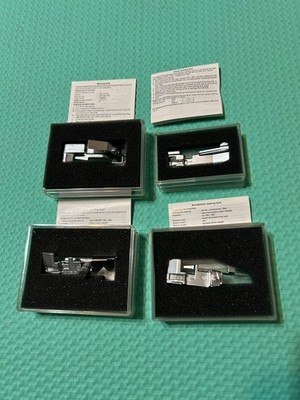 Pfaff 783,784,786 Serger Overlock sewing machine attachment Feet 4 Lot Snap On