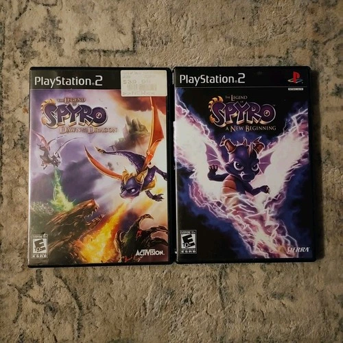 The Legend of Spyro Dawn of the Dragon And A New Beginning PS2 PlayStation 2