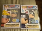 FUNKO POP Vinyl Figure Naruto and Sasuke (Sasuke’s Paw Ecyclopedia) NIB - 2 Pops