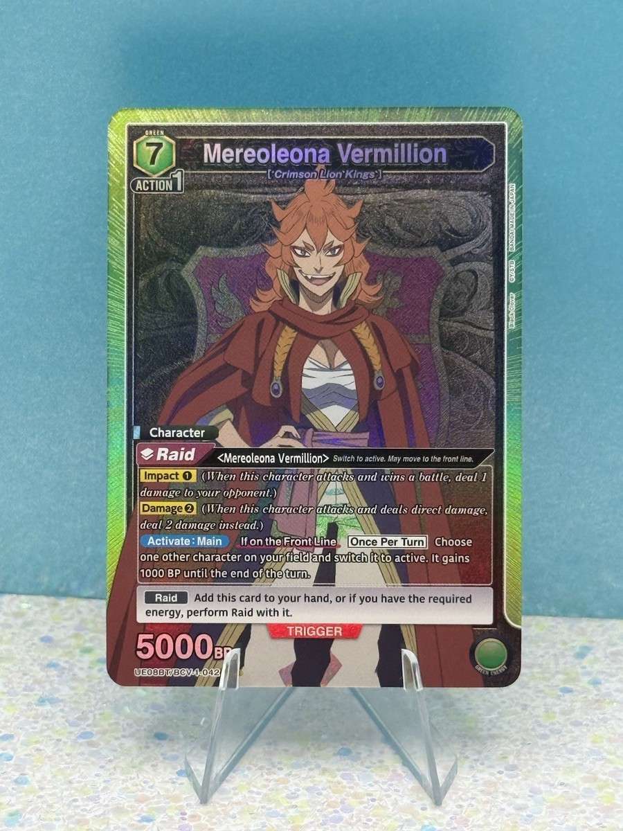 Union Arena CCG Black Clover Mereoleona Vermillion BCV-1-042 Super