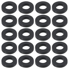 100 PCS Tension Rod Washers Replacement ID 5mm OD 11mm Nylon Black Drum Part