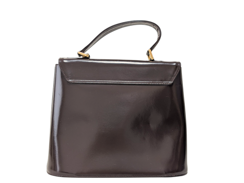 Yves Saint Laurent Handtasche Leder dunkelbraun Vintage YSL - Bild 3 von 24
