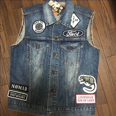 Fuct SSDD Collection Men's Denim Vest Size S - Image 1 of 3
