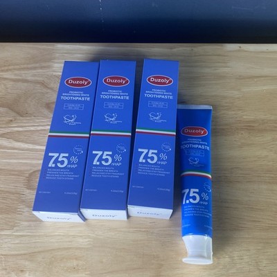 DUZOLY Probiotic Brightening White Toothpaste Lot of 3