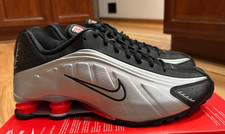 Nike Shox R4 Black Metallic Silver BV1111 008 Men's Size 10.5