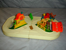 Vintage 1978 TOMY Tote-Along-Train Set Non-Working Train Missing Tree Extra Pcs
