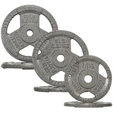 Fitvids 35 lb Cast Iron Grip Weight Plate, Olympic Plate for Strength Training
