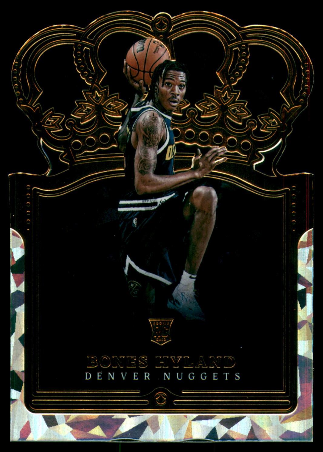 2021-22 Panini Crown Royale #15 Bones Hyland Crystal