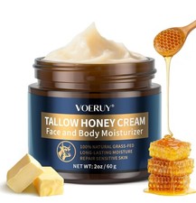 Beef Tallow Creme, Rindertalg Hautpflege, 100% Grasgefüttertem Talg und 