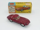 Corgi 307 E Type Jaguar  w/detachable hard top Boxed *original*