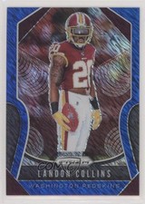 2019 Panini Prizm Blue Shimmer Prizm 6/10 Landon Collins #67 s3g