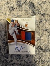 2016 Immaculate Collection Brian Johnson Rookie Patch Auto Autograph RC #77/99