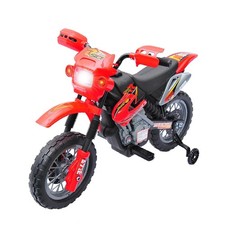 6V Kids Electric Motorcycle Dirt Bike with Training Wheels  Music, Ride-On