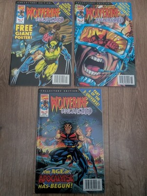 Wolverine Unleashed collectors edition bundle, 3 comics. #11-13  Marvel comics.
