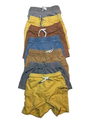 The Children's Place Toddler Boys Woven and Knit Pull On Jogger Shorts Bundle 7-