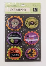 Halloween Spooktacular Words Icons Grand Adhesions Scrapbook Stickers K Company