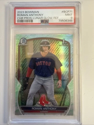 Roman Anthony 2023 Bowman 1st Lunar Glow PSA 9