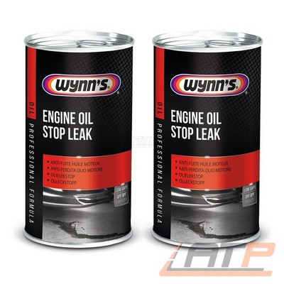 WYNNS 2x 325ml ENGINE OIL STOP LEAK MOTOR ÖL-LECK-STOP ADDITIV MOTOR DICHTMITTEL