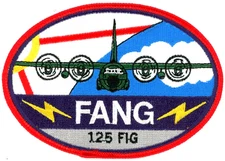 US Air Force Patch: 125th Fighter-Interceptor Group FANG C-130