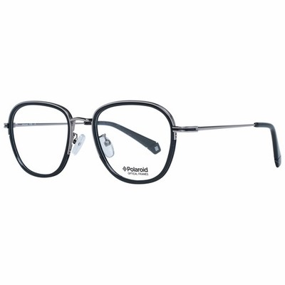 Polaroid PLD D375/G 85K Herren Brillenfassung Grau Metall Eckig Vollrand 51mm »