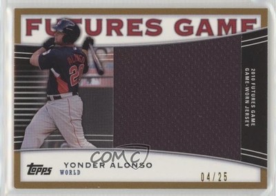 2010 Topps Pro Debut Futures Game Relics Gold 4/25 Yonder Alonso #FGR-YA s3g